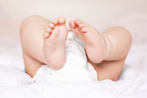 Feet of a baby